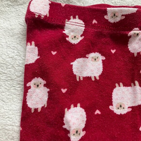Wonder Nation Toddler Pajamas 24M | Pink Sheep Print GUC with Light Staining - Picture 13 of 16
